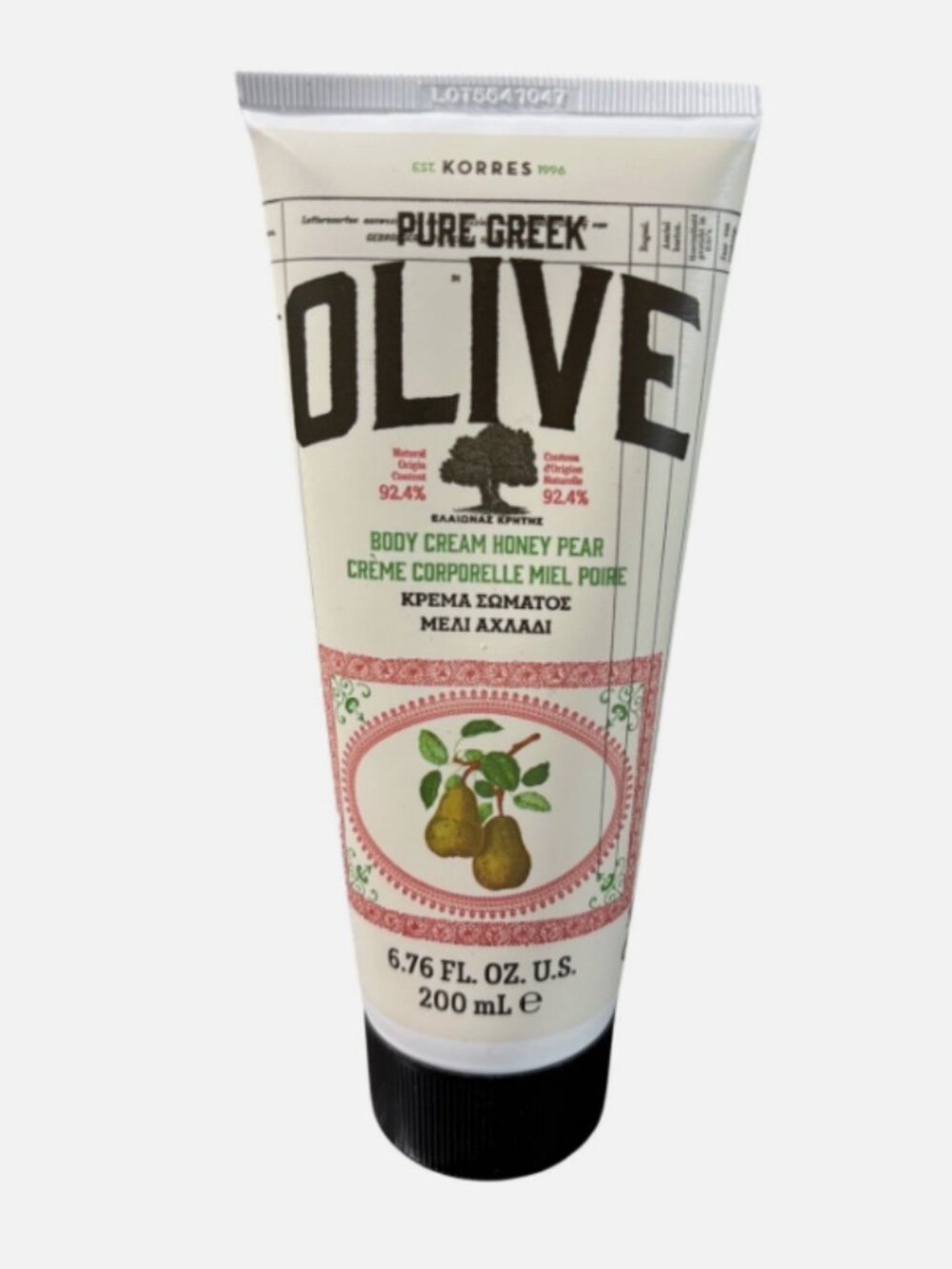 Korres Pure Greek Olive Honey Pear Body Cream